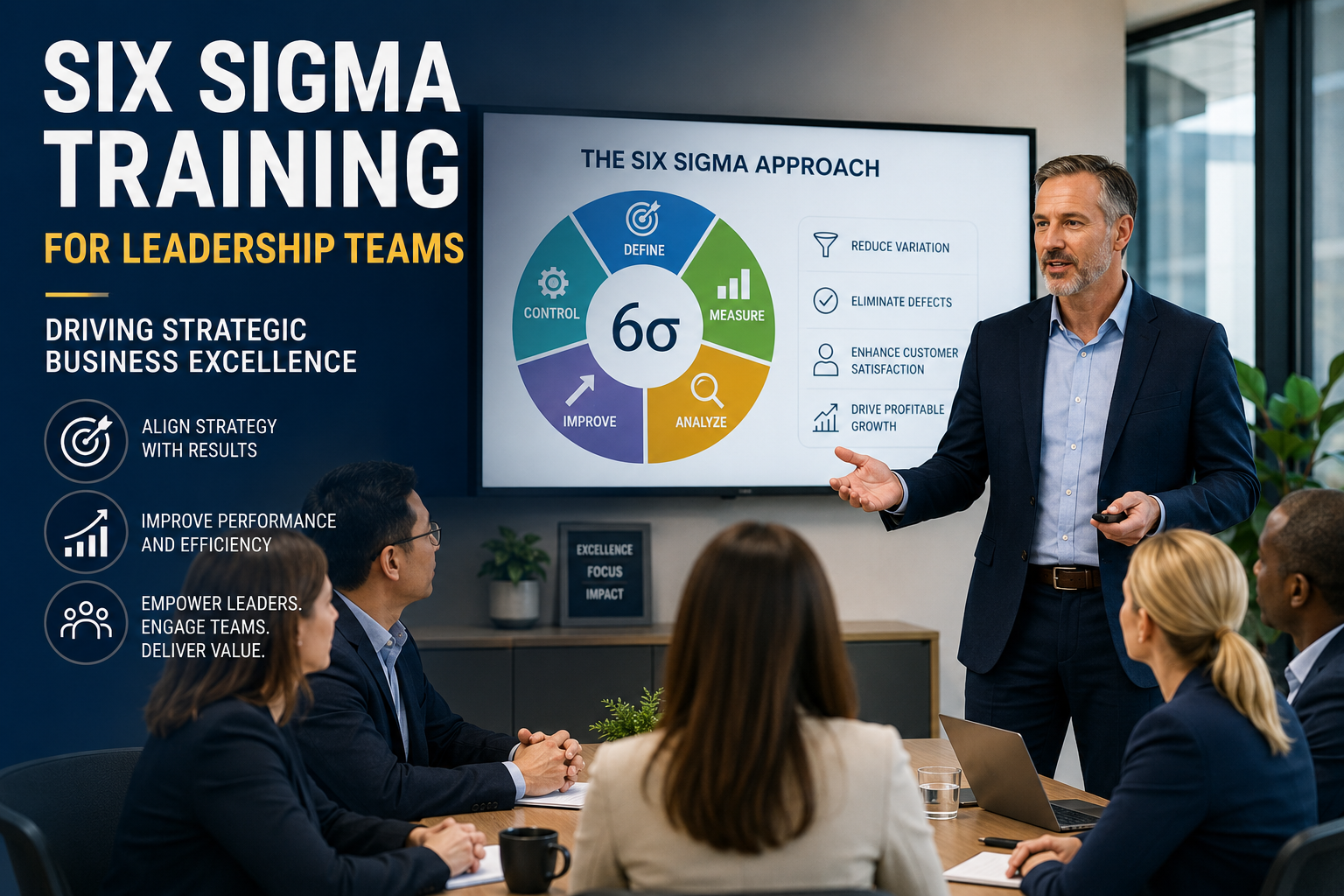 Six Sigma Training for Leadership Teams: Driving Strategic Business Excellence